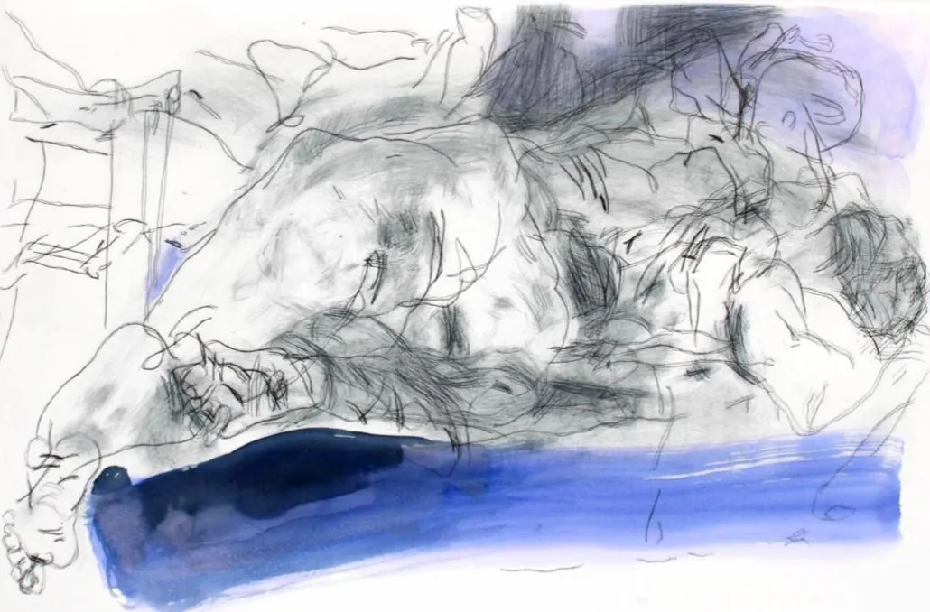 Neno, obra original de Carolina Tangassi; Óleo sobre lienzo · 40 x 70 cm · 2026, Anomalía Arte CDMX