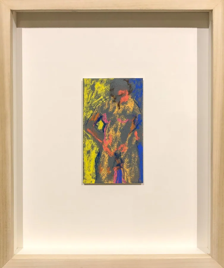 Desnudo, obra original de Ignacio “Nacho” Reyes; Pastel sobre papel · 30 x 35 x 4 cm · 2026, Anomalía Arte CDMX