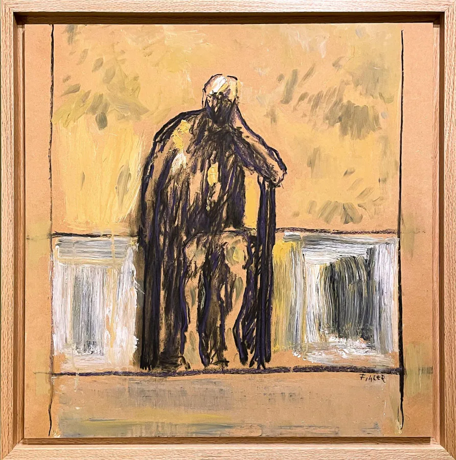 S/T, obra original de Luis Filcer; Técnica mixta sobre MDF · 68 x 70 x 4 cm · s/f, Anomalía Arte CDMX