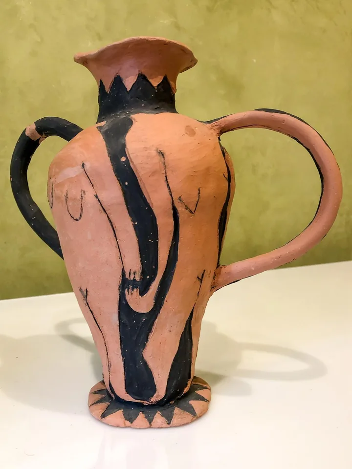 Jarrón cerámico II, obra original de Marina Parra; Cerámica · 24 x 12 x 23 cm · 2026, Anomalía Arte CDMX