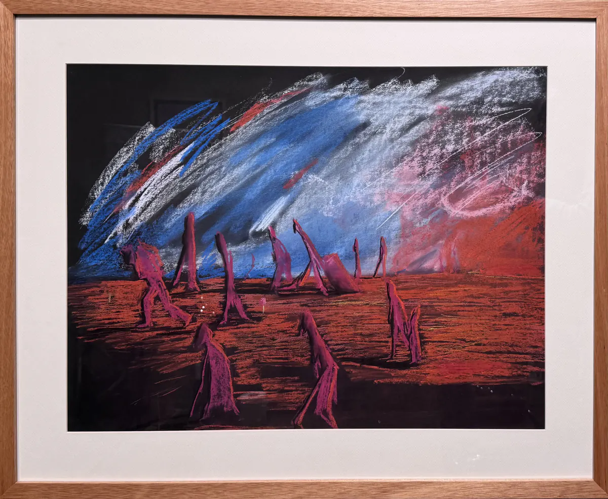 Migración Forzada, obra de Marina Parra