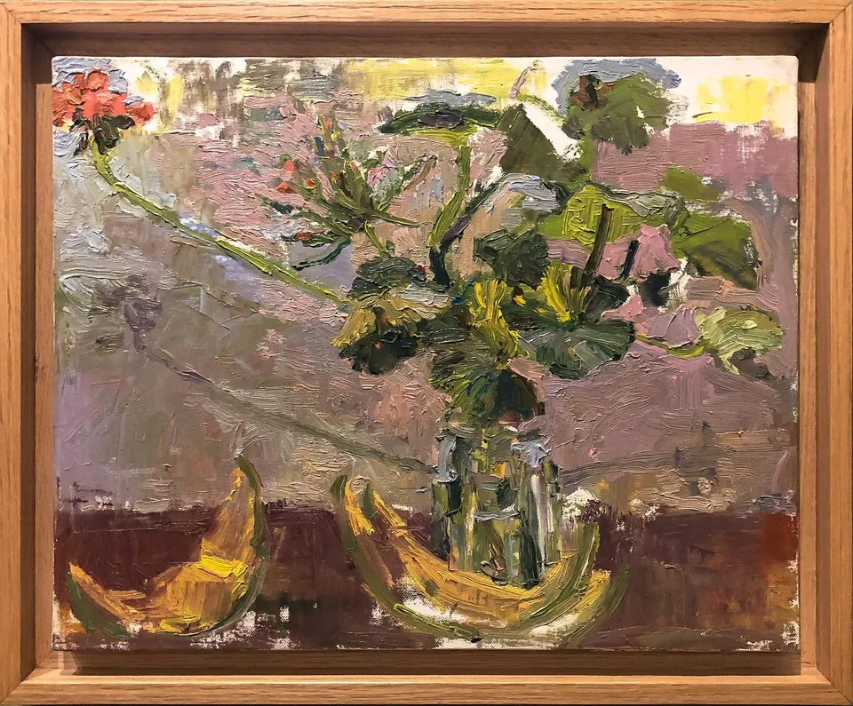 Barquitos, obra original de Veriti Alis; Óleo sobre lienzo · 57 x 47 x 4 cm · 2025, Anomalía Arte CDMX